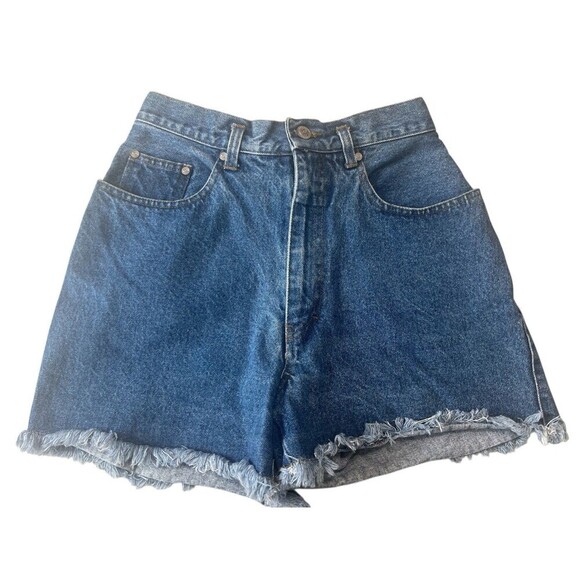 Vintage Gitano 80's 90's High Rise Denim Mom Jean Shorts 9/10 100% Cotton - Picture 2 of 9